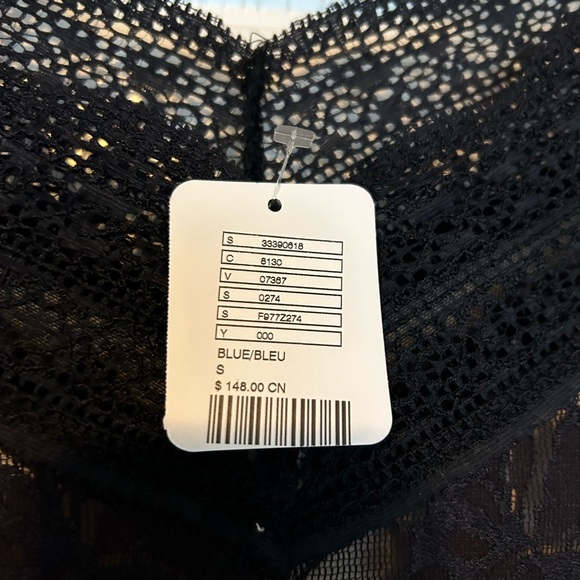 Free People Long Sleeves Lace Mini Dress - Picture 3 of 4